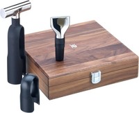 WMF Baric Wein Sommelier Set 3-Teilig, Korkenzieher Set, Wein ZubehöR, Schwarz