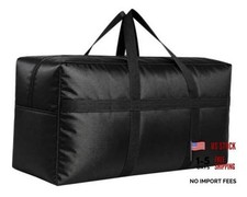 Black Extra Large Storage Duffle Bag - 130L - 35"l x 11.8"w x 19"h