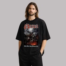 SAXON Heavy Metal Hell Fire And Damnation T-Shirt