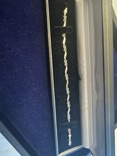 9ct White Gold Bracelet 7.5 Inches