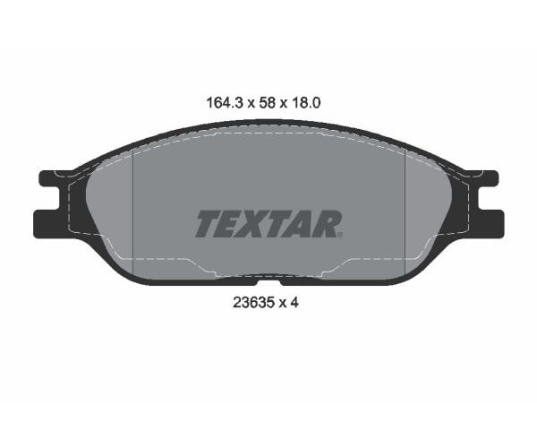 Textar Bremsbelagsatz BremsbeläGe Q+ Vorderachse FüR Ford USA Windstar-image