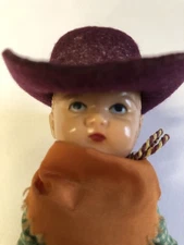 Vintage 1950’s  Small Hollywood 5” Cowboy