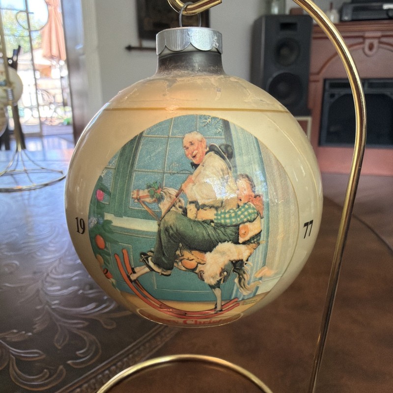 VTG Ltd Edition Norman Rockwell Collection Dave Grossman Christmas Ornament 1977