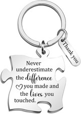 Appreciation Gifts for Coworkers Thank You Keychain Women Men Christmas Gifts