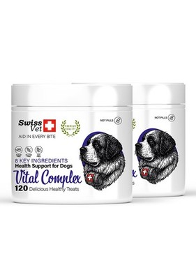 SwissVet 8in1 Multivitamin Hunde 240 Tabs Gelenke Immunsystem Fell Getreidefrei