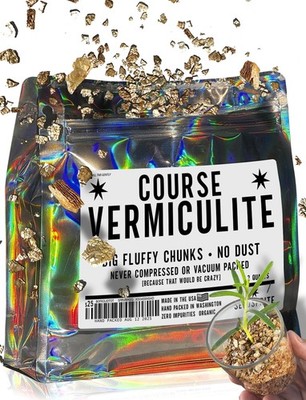 Coarse Organic Vermiculite for Gardening   Light Airy USA NeverCompressed Chu...