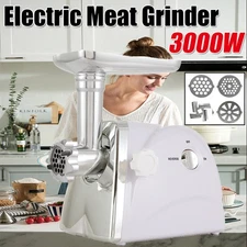 3000W Electric Meat Grinder Stainless Heavy Duty Mincer ​Sausage Stuffer 110V