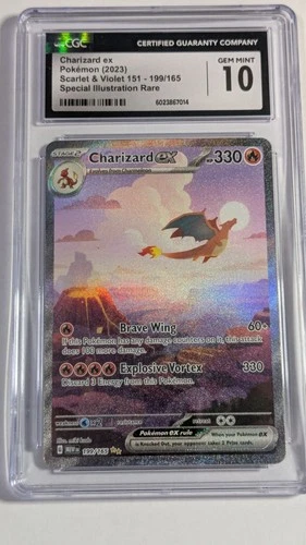 Charizard ex SIR 199/165 Pokemon Scarlet & Violet 151 CGC 10 Gem Mint