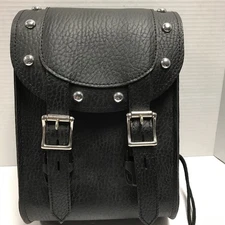 SADDLEMEN ~ SISSY BAR ~ MOTORCYCLE LUGGAGE BAG Studded 11 x 8 x 4.5”