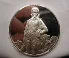 100 Greatest Masterpieces 66g Sterling Silver  J Pinches - Blue Boy Gainsborough