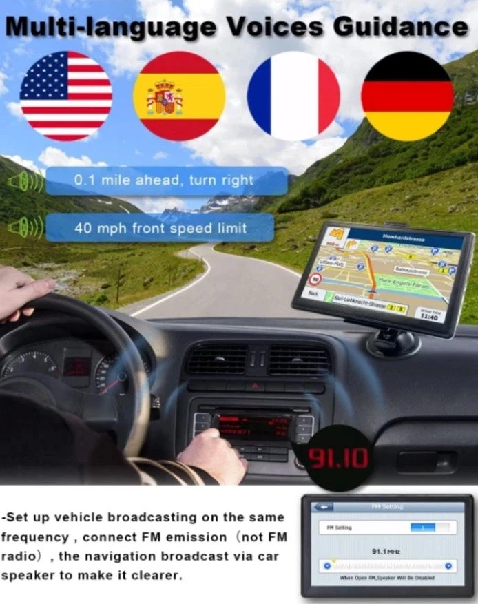 Semi Truck Gps Commercial Driver Big Rig Accessories Navigation System Trucker - Image 3 of 4