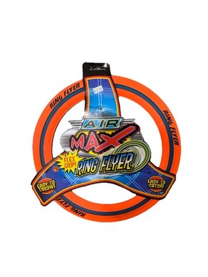 Air Max Mandarin Orange Ring Flyer FLEX GRIP Easy Throw & Catch Frisbee Disc