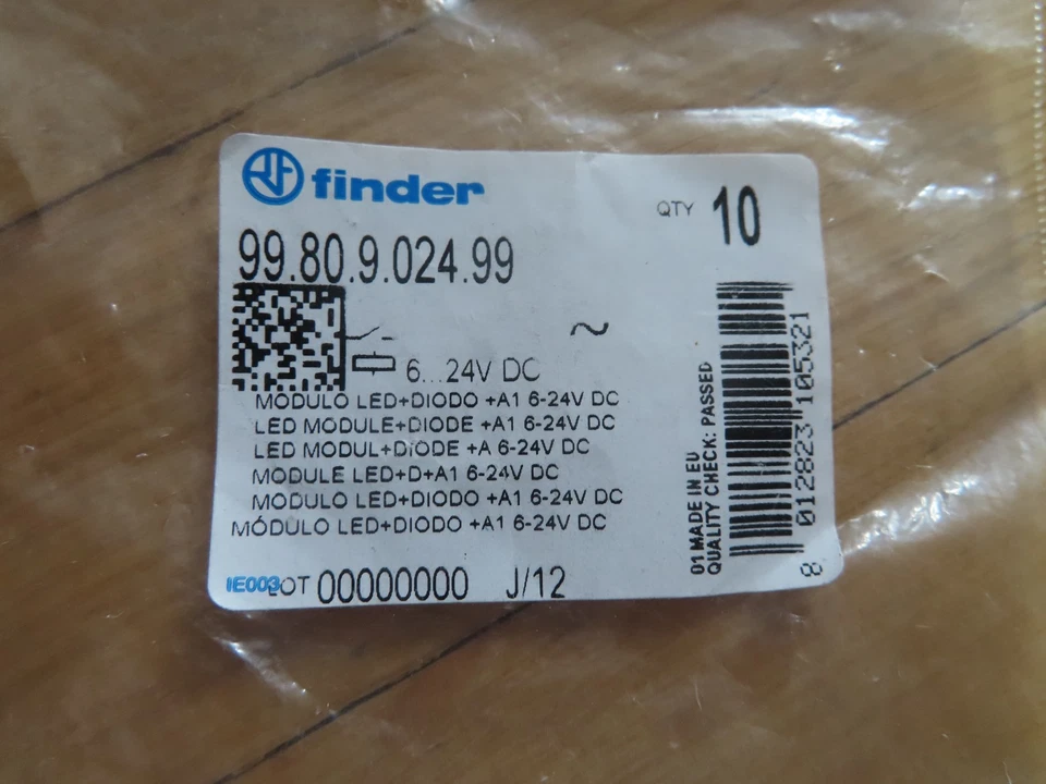 Finder Steckmodul mit LED, mit Freilaufdiode 99.80.9.024.99