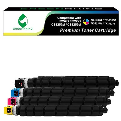 Toner Cartridge Compatible with Kyocera TK8337K TK8337C TK8337M TK8337Y Taska...