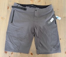 $100 Fox Ranger Shorts w/liner 28885-330 Grey MTB Trail Cycling Men's Sz 38