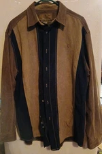 Whitetails Mens Sz Large Original Deer Gear Shirt Brown/Black Top Microfiber