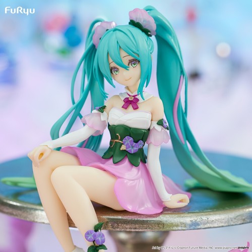 Figurine Hatsune Miku - Flower Fairy - Noodle Stopper Figure Asagao Pink furyu - Imagen 5 de 5