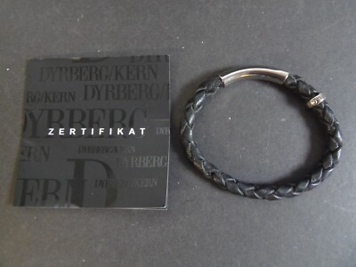 Dryberg/Kern Armband Sona SS Black Leder geflochten mit Zertifikat