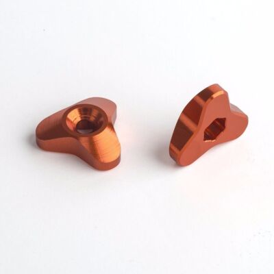 MOJO KTM Fork Knob Adjusters - CNC Billet Anodized Aluminum | MOJO-KTM-KA