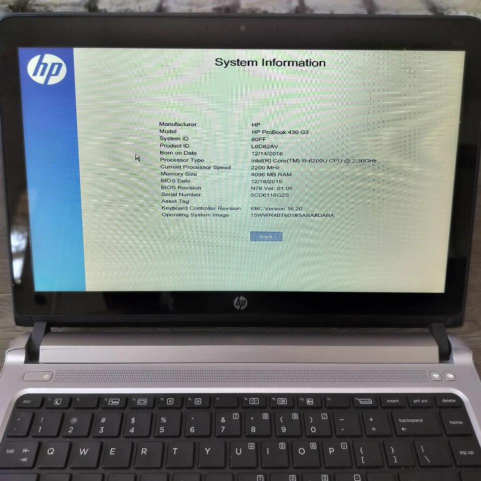 HP ProBook 430 G3 | i5-6200U 2.3GHz | 4GB RAM DDR3| 500GB SSD | Adapter - Image 3 of 4