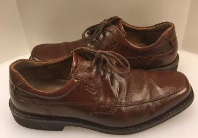 Ecco Men 9 9.5 US 43 EU Bicycle Bike Toe Oxford Dress Shoes  display picture 3