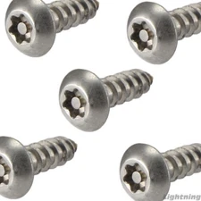 #8 x 1/2" Security Screws Torx Button Head Sheet Metal Stainless Steel Qty 100