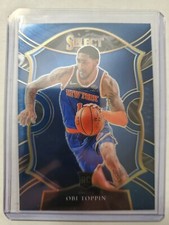 Obi Toppin RC 2020-21 Select Basketball Concourse Blue Parallel NY Knicks #68