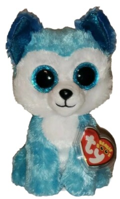 Ty Beanie Boos - PRINCE the Husky Dog (6 Inch) NEW MWMTs Stuffed Animal Toy