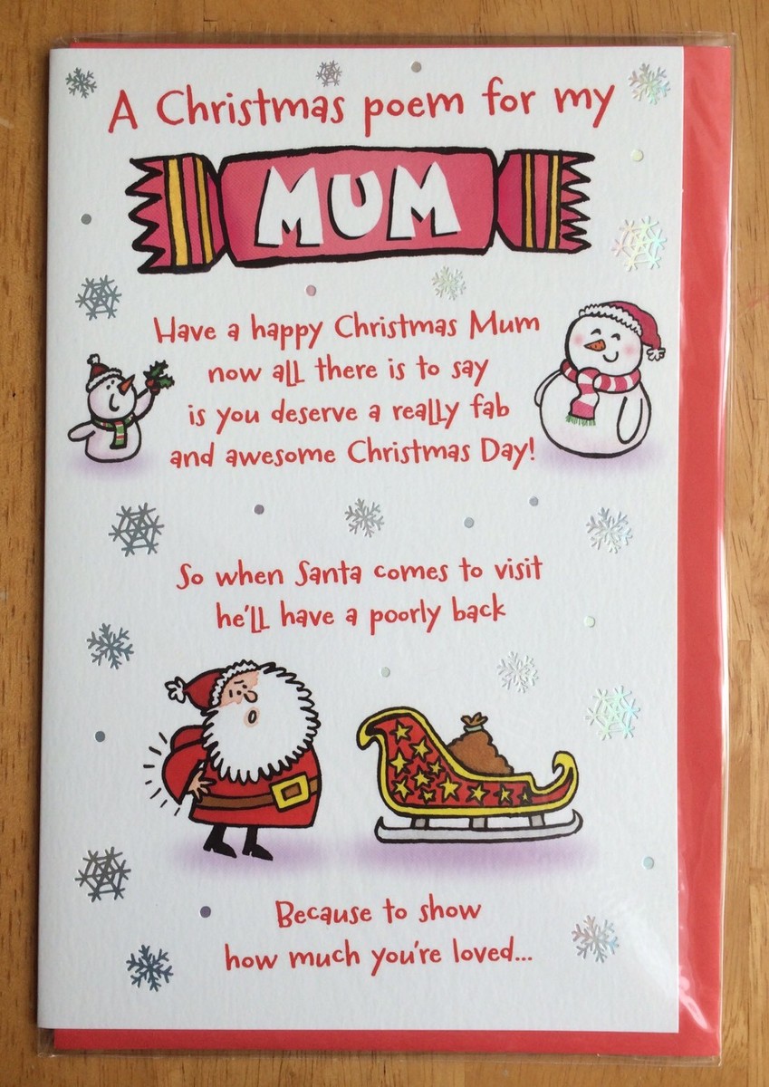 Mum' Humorous Christmas Card 9