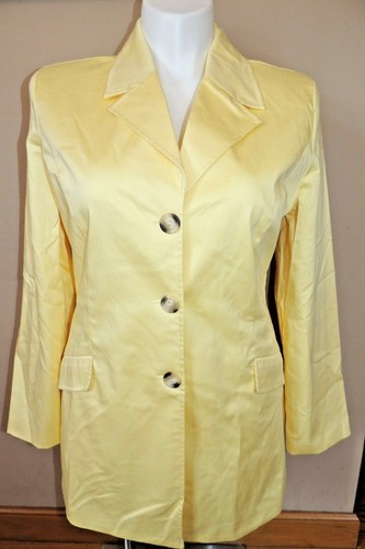 YELLOW JACKET RAIN COAT BLAZER LINED 