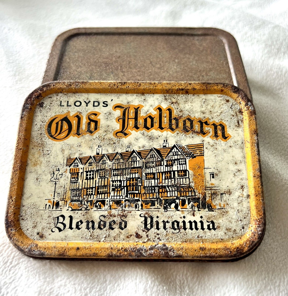 lloyds old holborn tobacco tin Old Holborn Blended Virginia Vintage Lloyds' Collectible Tobacco Tin