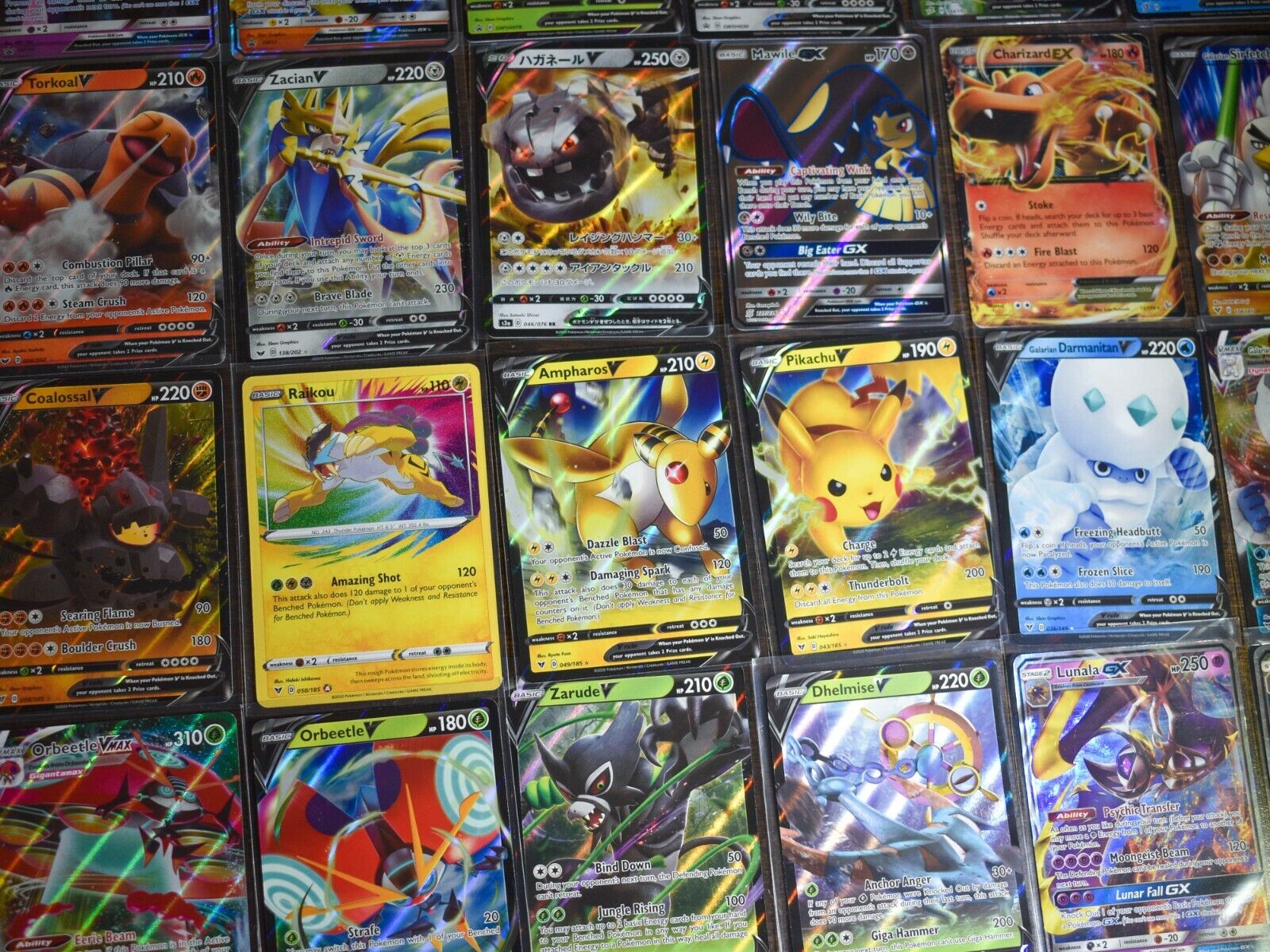 Pokemon 100 ULTRA RARE V/GX/EX ONLY Card Lot Bulk Wholesale Liquidation  Real