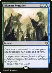 Biomass Mutation - Commander 2019 #187/302 Rare Instant