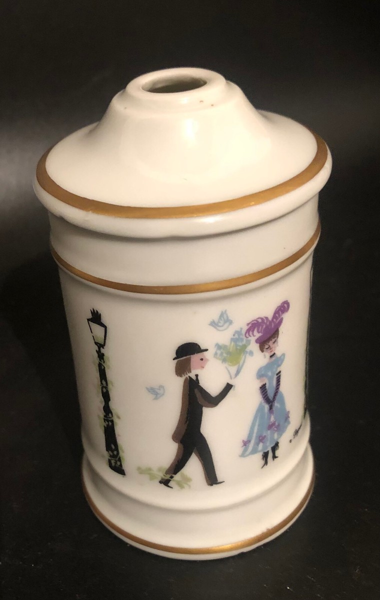 Lampe Berger Les Amoureux De Peynet – Porcelaine, Motif Couleuvre, Vintage