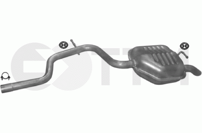 Silencieux Arrière Complet Pour Toyota RAV4 2.0 D 2000-2005 – Kit BFC, Neuf