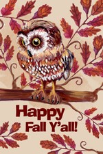 Happy Fall Y'all Pumpkin Garden Autumn House Garden Flag Wall - POSTER 20x30