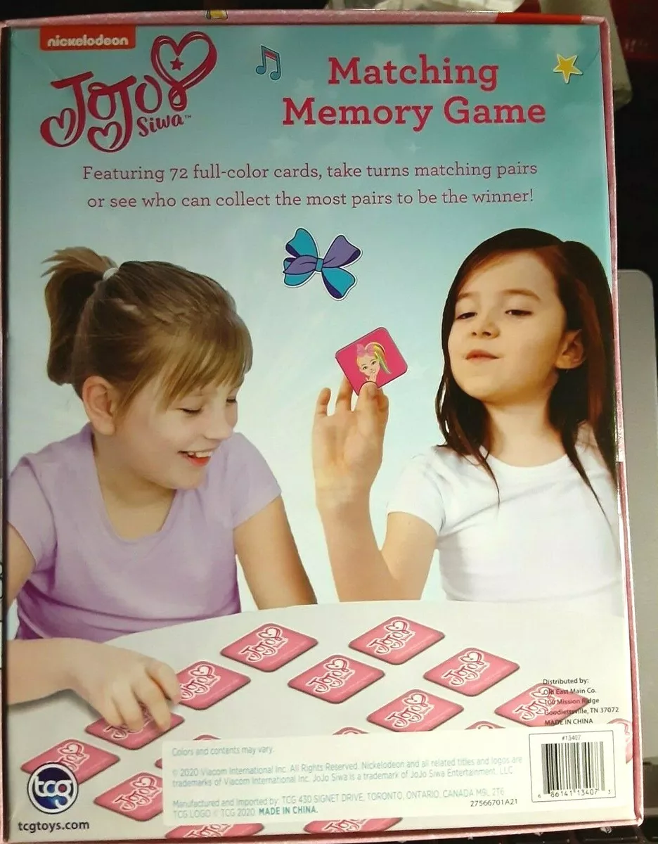 Kids Games  JoJo Siwa Memory Match Game – TCG TOYS