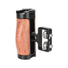 CAMVATE Wooden Handle Grip Left Right w/1/4"-20 Screw  Cold Shoe fr Camera Cage