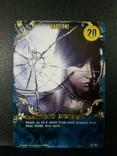 Resident Evil Deck Building Game Ersatzkarte Action Shattered Memories NM