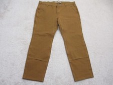 Carhartt Women Rugged Flex Relaxed Fit Twill Double-Front Work Pant Brown Sz 18