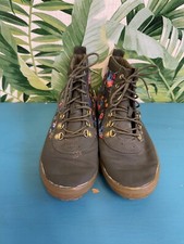 Keds khaki and floral high top lace up trainers size 6.5