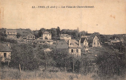 Carte Postale Ancienne TRIEL Sur SEINE 1910 – Panorama Côte De Cheverchemont