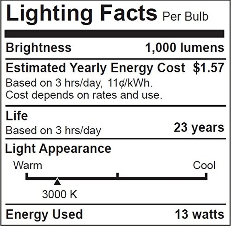 4 Pack Bioluz LED BR40 90 CRI Dimmable LED Bulb, 80W Equivalent (Uses 13W), 1... - Image 4 of 4