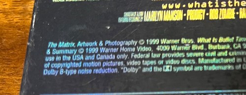The Matrix (VHS, 1999) Collector’s Edition NEW Factory Sealed Keanu Reeves - Picture 7 of 8