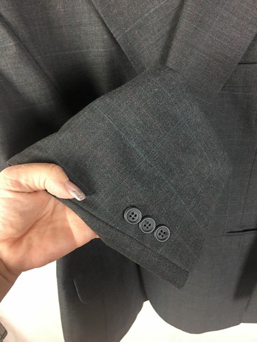 Towncraft Mens Custom Sport Jacket Blazer Size 44R Gray LH201*R - Picture 5 of 7