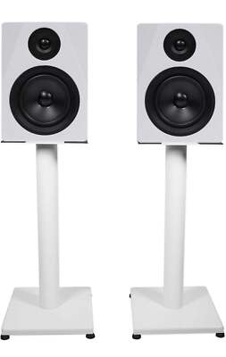 Rockville Pair APM5W 5.25'' 250w Powered USB Studio Monitor Speakers+21'' Stands