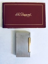Original Vintage S T DuPont Paris France Ligne 2 White Gold  Plated
