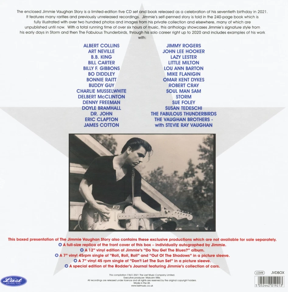 Jimmie Vaughan - The Jimmie Vaughan Story (5-CD,1-LP,2-7inch,1 Book) - White ... - Bild 2 von 3