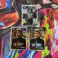 2024 Topps Chrome Formula 1 NIGEL MANSELL LOT Black White, Sepia, Refractor
