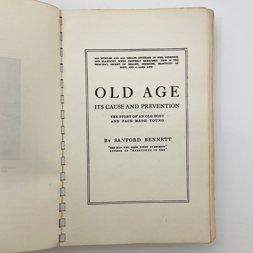 Old Age Its Cause and Prevention Wellness Softcover Book Sanford Bennett 1912 - Picture 8 of 24